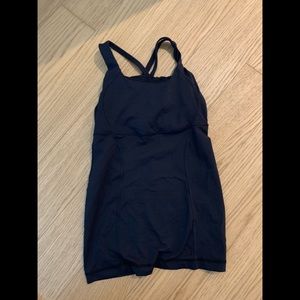 Black lulu lemon crossback top